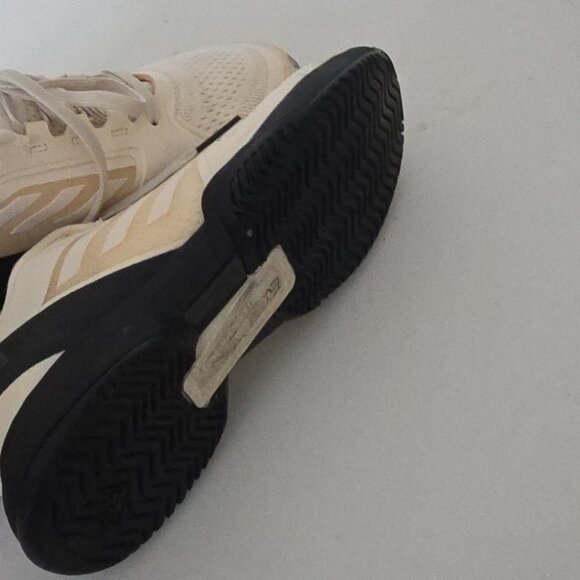 Adidas by Stella McCartney | Barricade Boost tennis Sneakers Cream Black Sz 7 - Picture 6 of 6